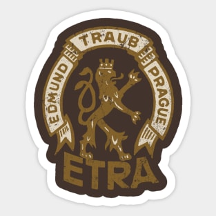 Edmund Traub Prague Sticker